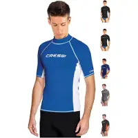 Cressi Hommes, Maillot de surf, Rashguard, Bleu, (58)