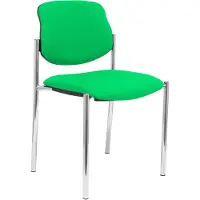 Piqueras Y Crespo Chaise fixe piètement Villalgordo bali vert chromé