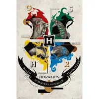 GB eye Harry Potter Emblème Animaux Poster (91,5 X 61 Cm)