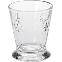 La Rochère 6x Gobelet à whisky 'Fleur de lys, Verres, Transparent