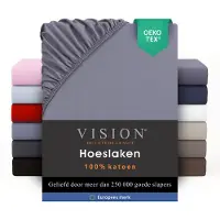 Vision Home Vision Drap Housse Gris 200x200cm