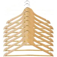 5 Five Set de 8 cintres classiques en bois