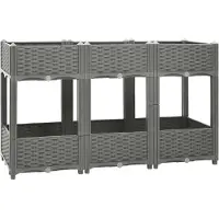 vidaXL Table de bar blanc 120x60x105 cm