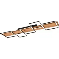 TRIO HARPER plafonnier LED encastré moderne noir 622910532