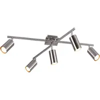 TRIO Lustre moderne MARLEY argenté 612400507