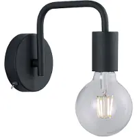 TRIO Applique murale Diallo 15 cm noir