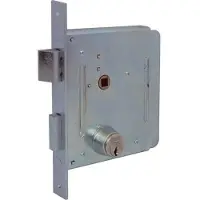 Welka 1 X BQ ZINC F.MM 22 C.ROUND M2+SCR+Q8 E.MM 50 SERRURE DE PORTAIL À MORTAISE 050500