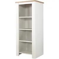 Roba Étagère sur pied en Bois "Ava" - 4 compartiments - Blanc/"chêne artisan