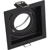 TRIO Projecteur orientable Kenai GU10 carré noir