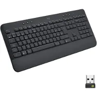 Logitech Signature K650 - Clavier - sans fil - Bluetooth 5,1 - QWERTY - espagnol - Graphite (920-010917)