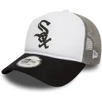 New Era Chicago White Sox Cap Trucker Adjustable Mens Logo Black