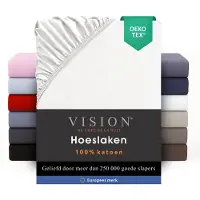 Vision Home Vision Drap Housse Blanc 200x200cm