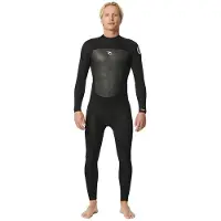 Rip Curl Omega 3/2 Mm Gb Steamer Long Sleeve Back Zip Neoprene Suit Noir S Homme