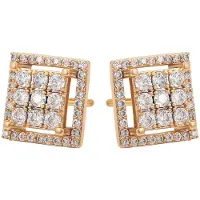 NAEMI Boucles d'oreilles or / transparent