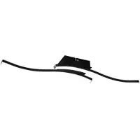 REALITY IMPORT Plafonnier LED ROUTE 5 W, 4 000 K, 600 lm, métal noir et blanc, dimensions : 7 x 56 x 56 cm, IP20, RL