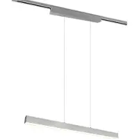 TRIO -Leuchten Lampe à suspendre DUOLINE LHT 90x180x5 cm gris Lampe à suspendre