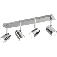 TRIO ANGELO plafonnier de salle de bain argent 880400406