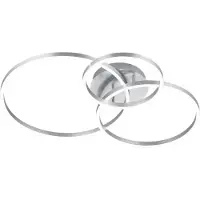TRIO Plafonnier moderne à LED intégrées WINONA argent 670810607