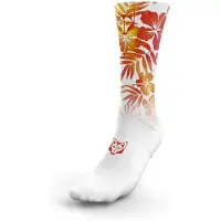 Otso Floral Long Socks Blanc EU 40-43