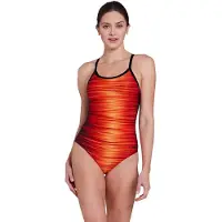Zoggs Strikeback Swimsuit Orange 36 Femme