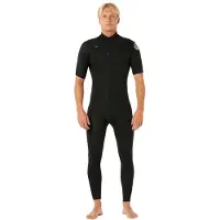 Rip Curl Dawn Patrol 22 2 Mm Short Sleeve Chest Zip Neoprene Suit Noir S Homme