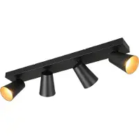 TRIO Spot en saillie 4 lumières Sharp noir