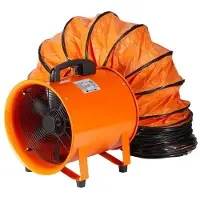 DUOKU Ventilateur Portable--900 W-Ventilateur Cylindrique Robuste avec Tuyau de 10 m-5175 CFM pour la Poussière