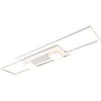 TRIO Plafonnier LED Albany, blanc, 100x28 cm