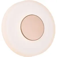 TRIO Applique murale LED CELESTE marron et blanc 10 W, blanc chaud, 1 100 lm, verre, dimensions : 4 x 22 x 11,5 cm, IP20,