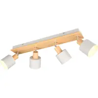 TRIO Luminaires Spot de plafond SHANTI 4 flammes DH 9x19,50 cm coloré Spot