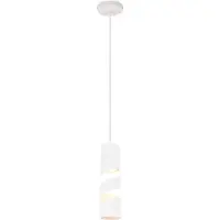 TRIO Suspension STREAM blanche 1xGU10x10W en métal, dimensions : 150 x 12 x 12 cm, IP20,