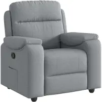 vidaXL Fauteuil relax gris clair Tissu