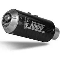 MIVV Mk3 Kawasaki Z900 A2 2017-24 K.056.lm3c Homologated Slip On Muffler Argenté Homologated