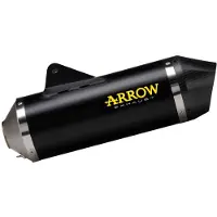 Arrow Race-tech Aluminium Dark With Carbon End Cap Ktm 690 Smc R/690 Enduro R ´19-21 Not Homologated Muffler Argenté Not Homologated