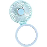 Yunong Mini ventilateur portable, ventilateur portable, ventilateur de bureau, ventilateur de chef pour vêtements, ventilateur rotatif réglable à 180°, pliable