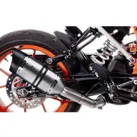 Leovince Lvpro  Ktm Duke 390 14183e Not Homologated Slip On Muffler Argenté Not Homologated