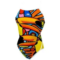 Turbo Tucan Swimsuit Multicolore 7-8 Years Fille