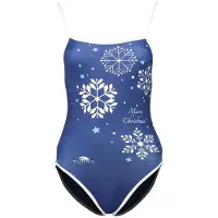 Turbo Snow Christmas Swimsuit Bleu 3XL Femme