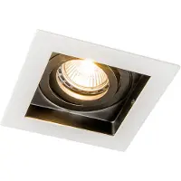 QAZQA Spot encastrable intelligent blanc avec WiFi GU10 réglable - Carree