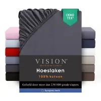 Vision Home Vision Drap Housse 160x200cm Anthracite