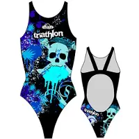 Turbo Skulls Triathlon Swimsuit Noir M Femme
