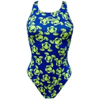 Turbo Ranitas Flour 2015 Swimsuit Jaune,Bleu S Femme