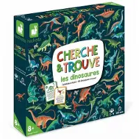 Janod , Jeu de recherche "Trouve les dinosaures", 27,5 x 4 x 26 cm