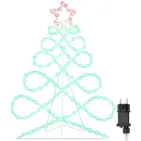 vidaXL Lumière en forme d'arbre de Noël Multicolore 80 x 56 cm PVC