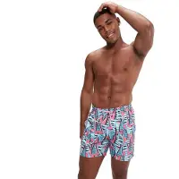 Speedo Printed Leisure 16´´ Swimming Shorts Multicolore S Homme