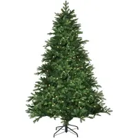 Black Box Trees Brampton Artificial Christmas Tree with LED Lights - H215 x Ø142 cm - Vert