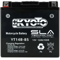 Kyoto Batterie Sla Pour Moto Yamaha 1100 Xvs A Dragstar Classic 2000 À 2005 Yt14b-Bs Sla / 12v 12ah Neuf