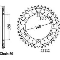 Sifam - Couronne 43 Dents Gsx-R 750 W 96-97 Pas530/Z43