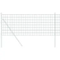 vidaXL Clôture Eurozaun, 0,6 x 50 mètres, fer revêtu de PVC, couleur verte