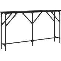 vidaXL Table console Chêne noir 140 x 23 x 75 cm